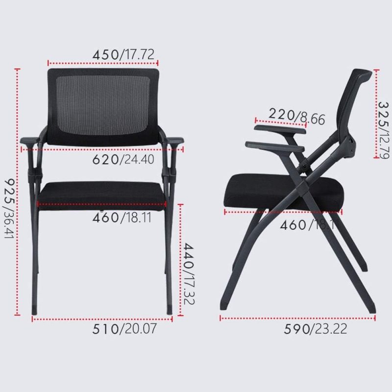 Mesh foldable office seat - Image 4
