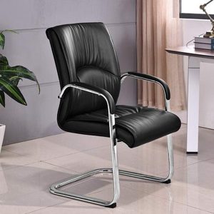 Executive leather office visitor seat