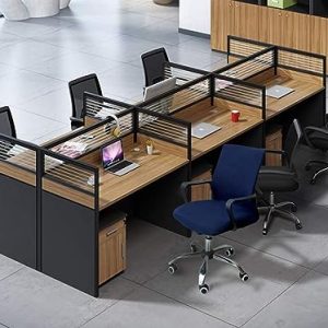 6-way office modular workstation