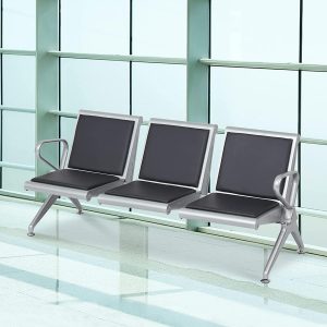 3 link heavyduty padded waiting bench