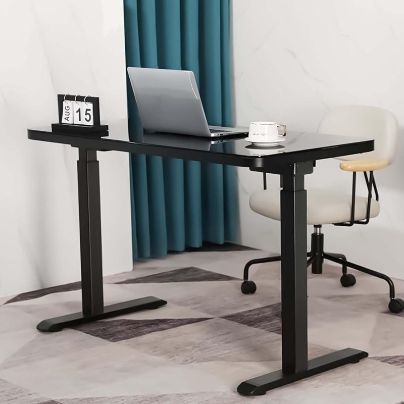 Black height adjustable electric table - Image 2