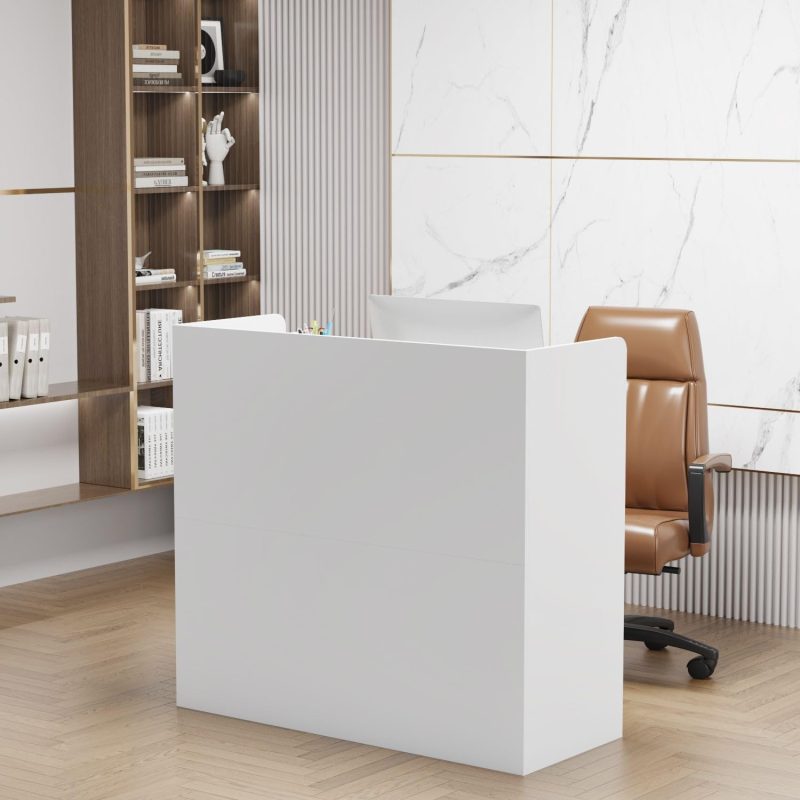 1.6m modern reception office desk - Image 2