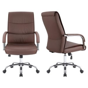 Brown executive office seat