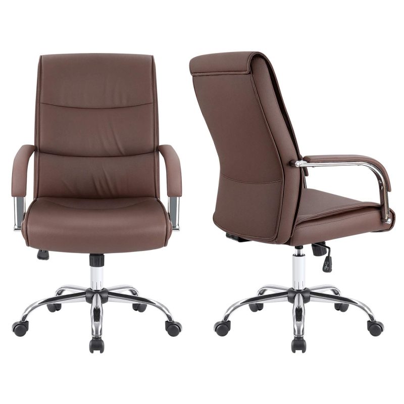 Brown executive office seat
