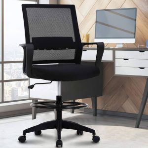 High back reception chair