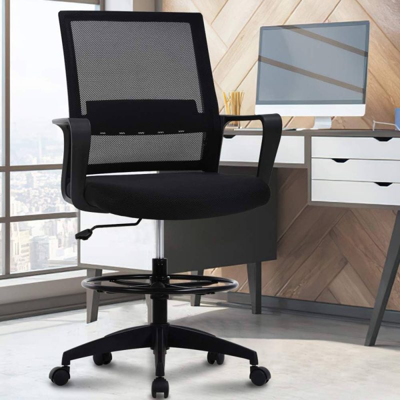 High back reception chair