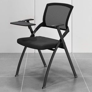 Training foldable chair with writing pad