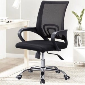 Black secretarial office seat