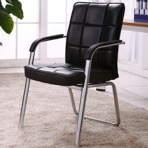 Medium back leather visitor seat