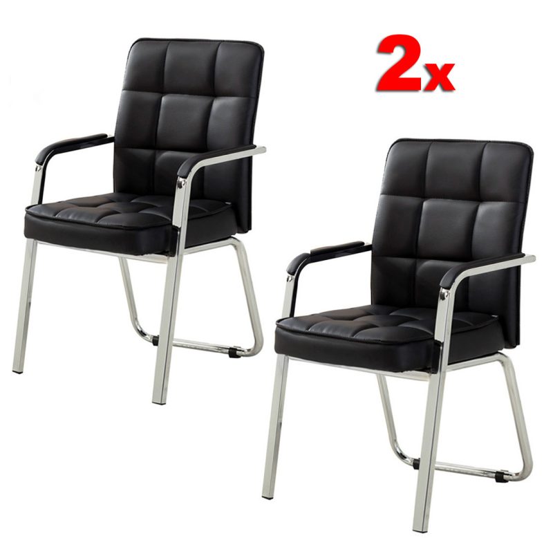 Medium back leather visitor seat - Image 5