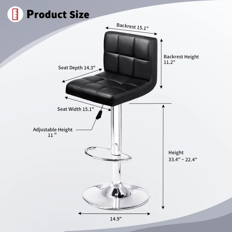 Homall Adjustable Bar Stools - Image 8