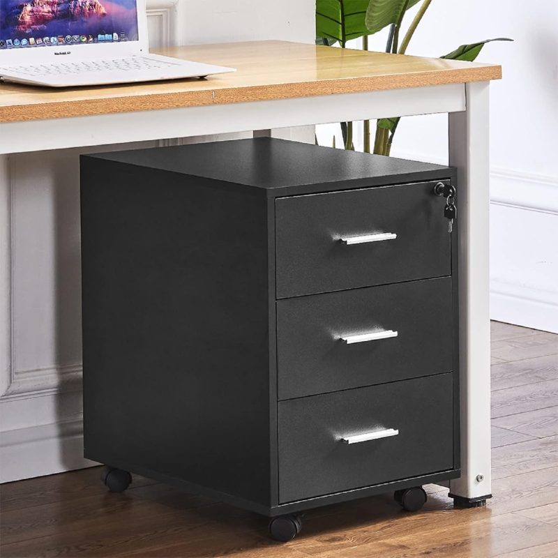 1.2m office desk with movable drawers - Image 4