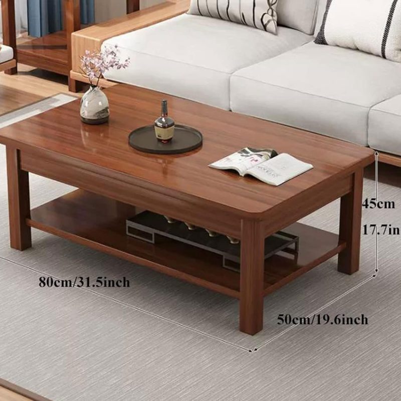 Mahogany office coffee table - Image 2