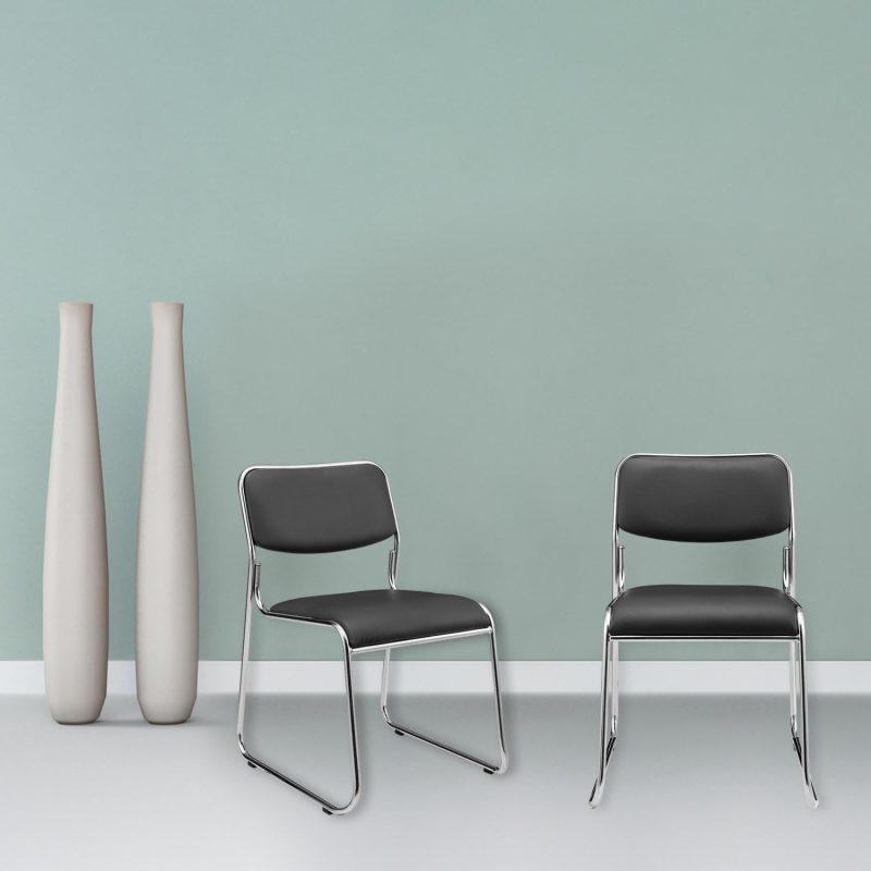 Stackable chrome visitor chair - Image 2