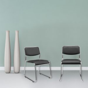 chrome office visitor seat(stackable)