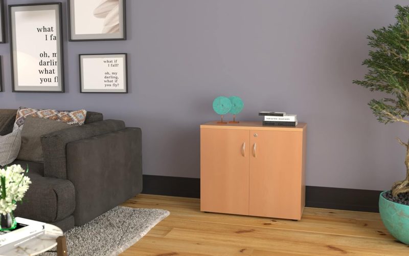Beech executive office cupboard - Image 2