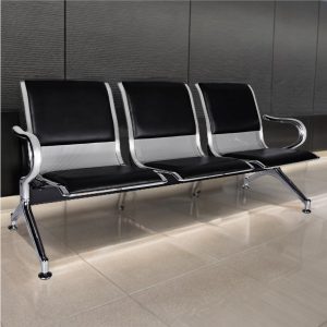 3-link metallic waiting bench
