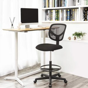 High back reception cashier seat