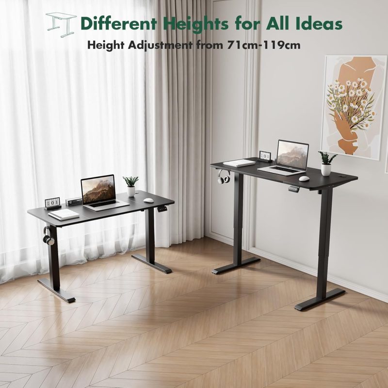 Black electric adjustable table - Image 3