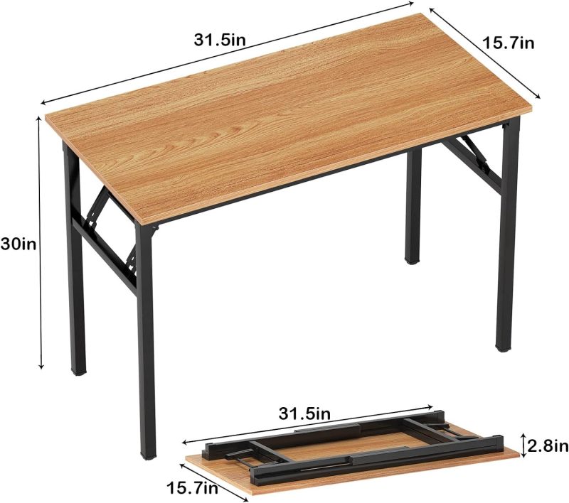 1200mm foldable study table - Image 4