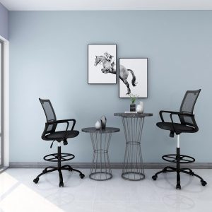 Ergonomic mid-back reception chair