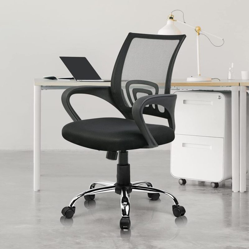Mesh low back clerical seat