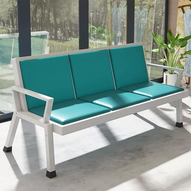 Green heavyduty waiting bench