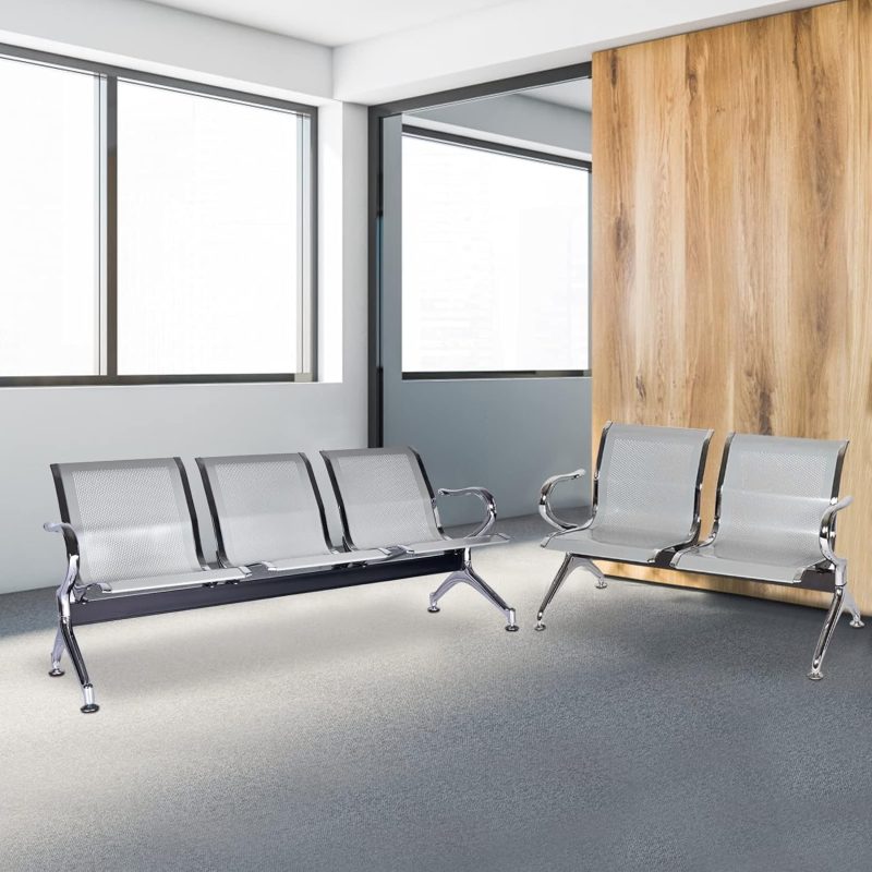 3 seater non-padded waiting bench - Image 2