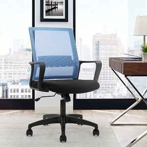 Captain mesh office seat-blue