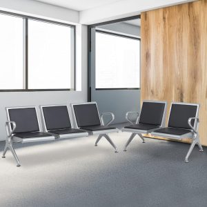 3-link heavy duty padded waiting bench