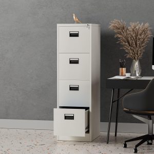 4-drawer steel metallic cabinet