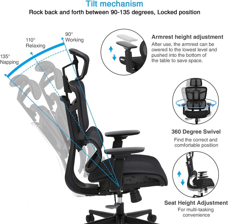 Reclining Office Chair -SUDOKU - Image 5