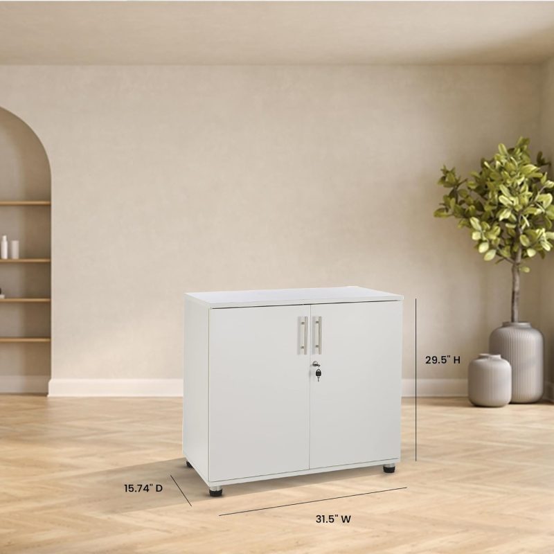 White executive office cupboard