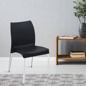 Black plastic office chair