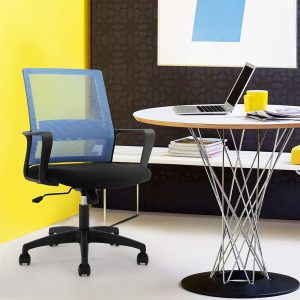 Captain mesh office chair-Blue