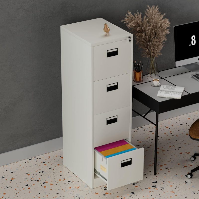 4-drawer steel metallic cabinet - Image 2