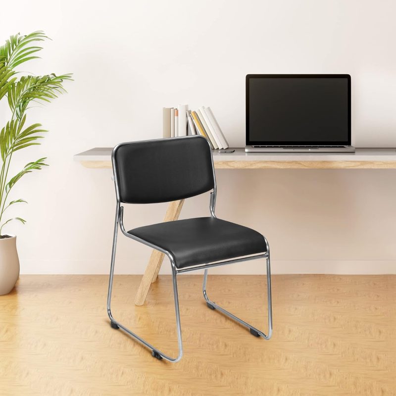 chrome office visitor seat(stackable) - Image 3