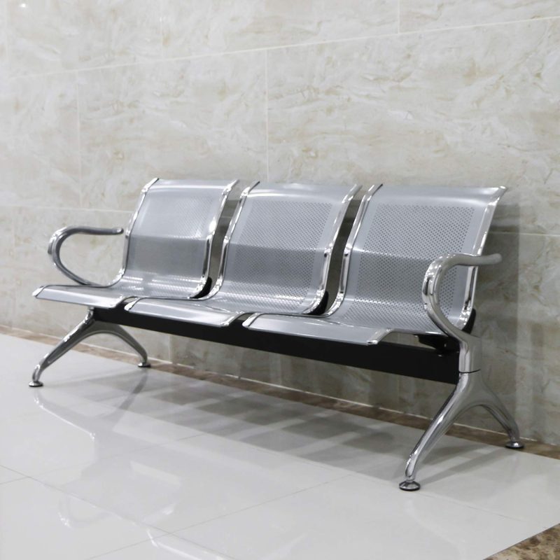 3-link steel waiting bench - Image 2