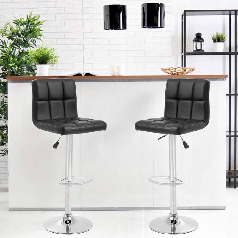 Modern adjustable counter barstools