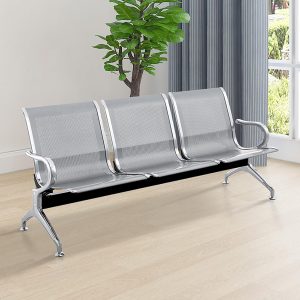 3-link steel waiting bench