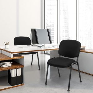 Stackable fabric tosca visitor seat
