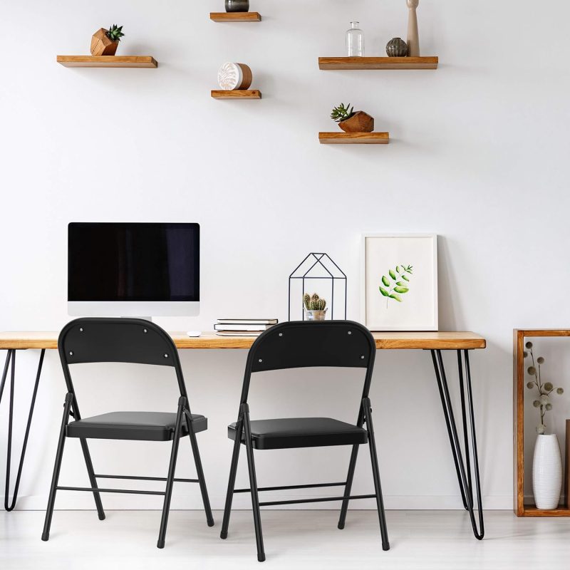 Ergonomic foldable leather chair - Image 4