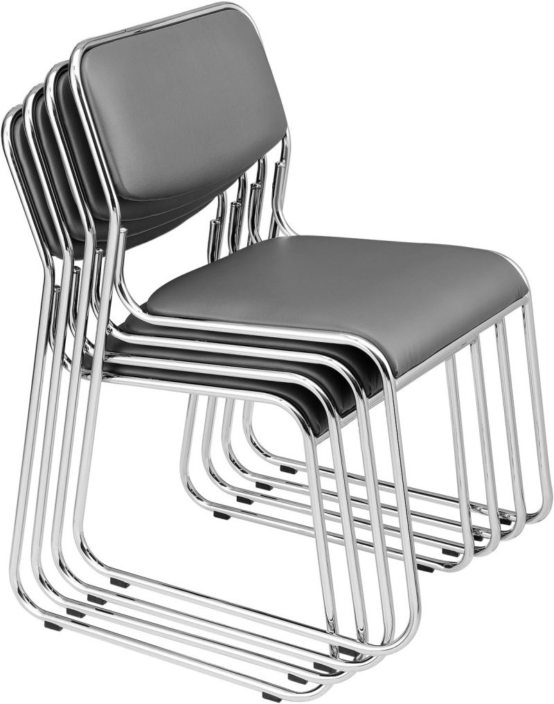 Chrome stackable visitor chair - Image 2