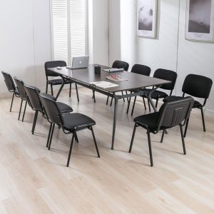 Stackable fabric office visitor seat