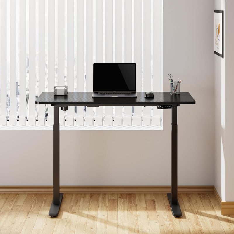 1.2m black electric standing table