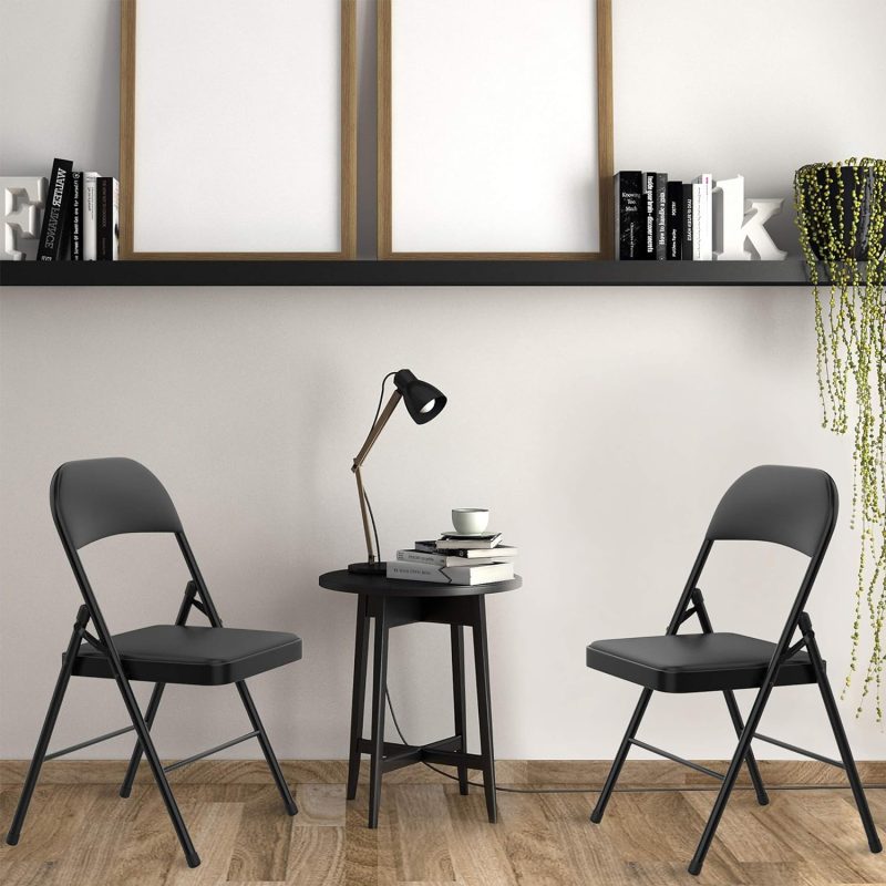 Ergonomic foldable leather chair - Image 3
