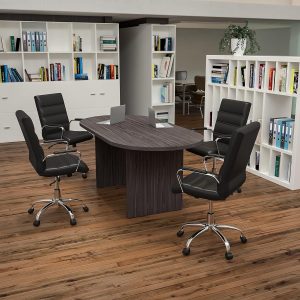 6-seater oval boardroom table