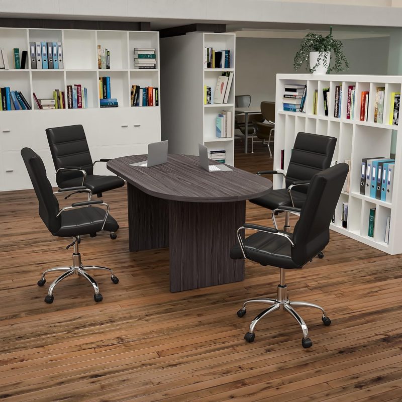 6-seater oval boardroom table