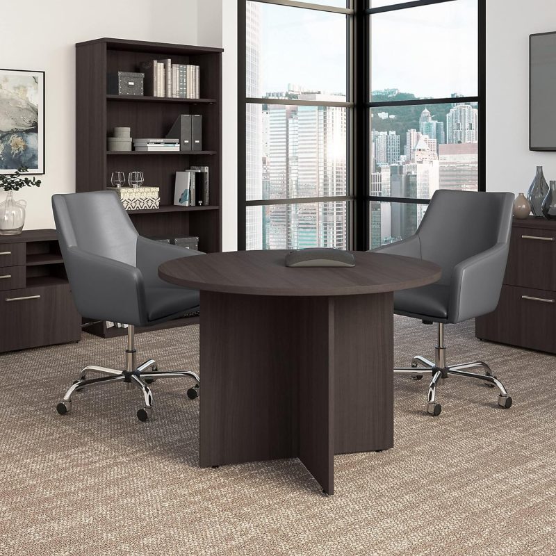 1.2m stylish round conference table - Image 2