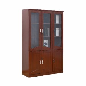 3-Door wooden office bookcase